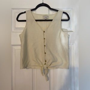 Madewell Tie in Front Tank Top